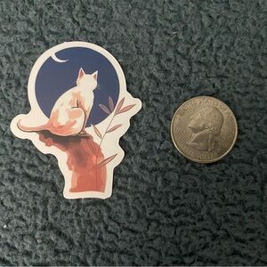 10/$10 Stickers - Cat with Moon Design
